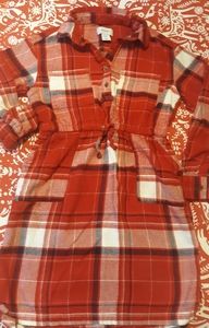 Girls flannel dress